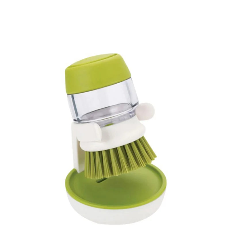 Palm Scrub Brush with Liquid Soap Dispenser